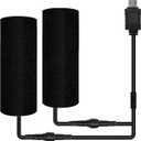 Heated Grip Wraps for Motorcycle/ATV/Bike/Snowmobile,5V USB-A Powered and 6 Gear Temperature, IP67 Waterproof, Fits Grips with Outer Diameter 1.2"1.5" (for Standard 7/8" Handlebars)