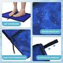 Wet Bag, Wet Dry Bag, Wet bag for swimsuit,Travel, Beach, Pool, Diapers, Dirty Yoga Gym Clothes, Waterproof Embedded Towel Wet Bag(Fleece)-Leakproof Wet Clothes Bag, Beach Travel Essentials (15.7*9.8inch, Blue)