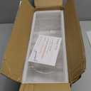 Belt Organizer - Acrylic Belt Storage Holder for Closet with Dust Cover Lid - 7 Compartments Clear Display Case for Tie and Bow Tie