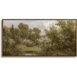 ARPEOTCY Rustic Large Landscape Wall Art,Nature Orchard Picture 20×40 in