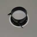 6 Inch Round Air Vent, Uibkor ABS Soffit Vent Exhaust Vent with Built-in Screen Mesh, White Louver Grille Cover, Dryer Vent Soffit for Home Bathroom Office Kitchen Ventilation, Opening Size 5.66 Inch