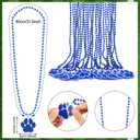 Zeyune 24 Pcs Paw Print School Spirit Week Items Blue