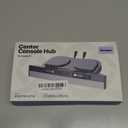 USB Docking Hub for Tesla Model 3/Y Waterproof - Fast Charger for Model Y/3 Accessories 2024 2023 2022 2021 4Ports Retractable Docking Station, 2 Type-C Fast Charging Cables (Not Fit Model 3 2024)