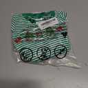 ZAXARRA Baby Christmas Sweatshirt Romper Striped Waffle Knit Jumpsuit Christmas Tree Embroidery Cute Boy Girl Holiday Outfit (Green)