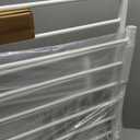 WAOWAO Triple Lock Baby Gate Extra Wide 62.59-67.32" Pressure Mounted Walk Through Swing Auto Close Safety White Metal Dog Pet Puppy Cat for Stairs,Doorways,Kitchen,White, 62.59-67.32"/159-171cm