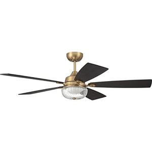 Craftmade CHS52SB5 Chandler 52" Ceiling Fan with LED Lights and Remote, Satin Brass Craftmade CHS52SB5 Chandler 52" Ceiling Fan with LED Lights and Remote, Satin Brass