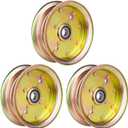 (3) 539132728 Flat Idler Pulley Fit for Husqvarna EZ 4220 4822 5225 5424 6124 Z4218 Z4824 MZ5424S MZ6128 539131148 539112196