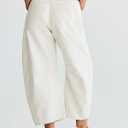 Women's Barrel Jeans Vintage Mid Rise Wide Leg Y2k Baggy Boyfriend Ankle Denim Pants (12)