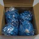 Jetec 8 Pieces Christmas Ornaments Glitter Christmas Tree Hanging Decoration Decorative Artificial Pine Cones Flowers Hanging Ornaments for Winter Wreath Holiday Decor(Blue)