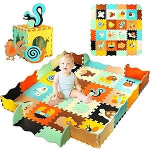 56" X 56" Baby Play Mats Floor Mat Foam Puzzle Playmat for Toddler and Kids
 Pack of 2