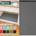 TigeJoy Waterproof Under Sink Mat 34" x 22", Kitchen Cabinet Liner and Drawer Shelf Liners, Protectors for Kitchen Organizers and Storage, Silicone Mat Boot Tray (22"W x 34"L, Dark Gray)