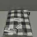 Smiry Rectangle Picnic Table Cloth, Elastic Waterproof Fitted Vinyl Tablecloths, Flannel Backed Buffalo Plaid Table Covers for Dining, Camping, Outdoor (Black and White, 30" x 48")