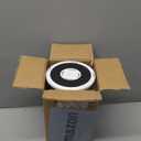 QIYVLOS Toothbrush Holders with Sliding Lid, Rotating 3 Slots Bathroom Organizer Countertop, Tooth Brush Toothpaste Holder Bathroom Counter Stand Sink Organizer Caddy for Vanity Makeup Brushes Holder (White+Transparent Black)