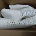 Erivis 2PCS Nappa Leather Car Front Seat Covers for 2025 2026 Tesla Model Y/3 Highland/Juniper Breathable Perforated All-Season Universal Bottom Seat Protectors for Tesla Accessories, White