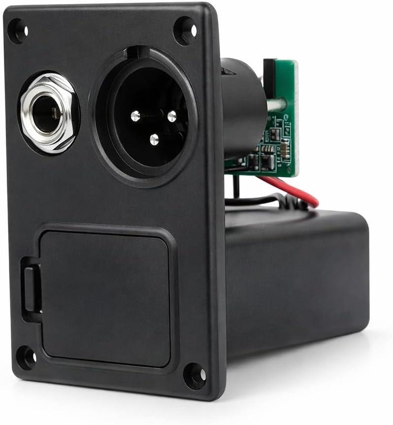 9V Battery Holder for Guitar Active Pickups, Compact Battery Case, Lightweight Secure Fit for Electric Bass Guitarists & Studio