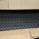 Ottomanson Heavy Duty Rubber Floor Mat Non-Slip, Waterproof, Easy to Clean Anti-Fatigue Mat for Commercial Kitchens, Restaurants, Workshops Oil Resistant, Hose Washable 36" x 60", Black