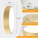 15.8 Inch Gold Flush Mount Ceiling Light,Elegant 3-Light Fixture