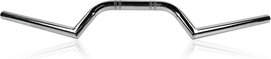 FLYPIG Motorcycle Chrome 7/8" Handlebar Drag Bar Ace Clubman Style Handlebars 22MM Handlebars Universal For Pit Dirt Bike Motocross (Silver) FLYPIG Motorcycle Chrome 7/8" Handlebar Drag Bar Ace Clubman Style Handlebars 22MM Handlebars Universal For Pit Dirt Bike Motocross (Silver)