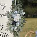 Artificial Wedding Arch Flowers Kit(Pack of 2) for Wedding Arch, Bridal Shower, Ceremony and Reception Backdrop Decoration (Blue Inspiration)