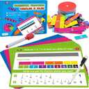 Magnetic Fraction Tiles & Fraction Circles Activity Set, Fraction Manipulative Visual Fraction Model, Hands-on Math Learning Educational Tool for Homeschooling Resource