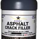 Bluestar Flexible Asphalt Crack Filler, DIY - No Special Tools Needed, Fill Cracks in Asphalt Driveways and Parking Lots. 16 fl. oz. Bottle.