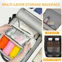 Travel Backpack For Women Men Airline Approved Carry On Backpack, Waterproof Outdoor Sports Rucksack Weekender Overnight College Business Backpack Fits 15.6 Inch Laptop - Black (Medium)