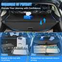 AUXKO Retractable Cargo Cover for Hyundai Ioniq 5 2025 2024-2022 with 4PCS Headrest Hooks, Trunk Cover Luggage Security Shade Cover Shielding Shade Anti-Peeping Luggage Privacy Screen, Carbon Fiber