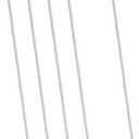 uxcell 5Pcs S Hooks for Hanging, 19.7 Inch Extra Long Iron Hangers for Wardrobe Kitchen Workshop Closet Bathroom Garden, Matte Silver