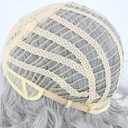 Topcosplay Old Lady Wig and Accessories 5pcs Set Granny Costume Wig Grandma wig Halloween Party Wigs (Grey)