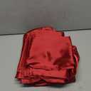 DECOLURE Satin Bed Sheets - 3 Piece Luxury Silky Twin Size Bedding Set - Softer Than Silk, Wrinkle-Free with 15” Deep Pocket Fitted Sheet, Perfect for Hair & Skin, Gifts for Women (Red)