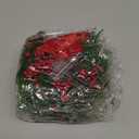 Thiccywoov 2 Pcs 9 Mini Christmas Wreath for Front Door Christmas Artificial Pine Needle Winter Wreath for Cabinet Wedding Window Home Wall Indoor Decor