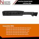 NHILES Front Door Armrest Driver Side Handle Replacement Compatible with 1999-06 Chevy Suburban/Tahoe, GMC Yukon/Avalanche Escalade Replace Part # 12472876 (Dark Gray)