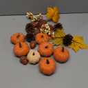 Ghrdopy 22 PCS Pumpkin Decor - Fall Decorations Plastic Pumpkins for Autumn Decorating Kit Halloween Thanksgiving Party Supplies