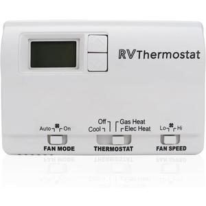 USTAR Upgraded RV 6536A3351 Digital Thermostat Compatible with Coleman Mach, Wall-Mounted, White, Two-Stage Digital Thermostat Fit for Heat Pump & Gas Furnace