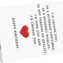 4 x Funny Birthday Card for Husband Wife Boyfriend Girlfriend, Sweet Birthday Cards Gifts for Men Women Him Her