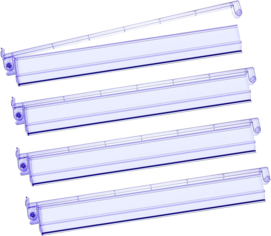 Mahjong Racks with Pushers 4PCS Set Majiang Tile Holder Acrylic Mahjong Racks Accessories and Gifts (Light Purple)