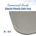 Carlisle FoodService Products CT121623 Caf Standard Cafeteria / Fast Food Tray, 12" x 16", Gray