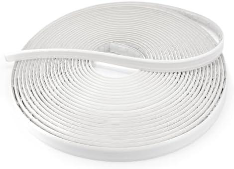 InstaTrim The Original Flexible Trim - 50ft White 3/4" Wide Caulk Tape - Adhesive Trim with Many Uses Including Caulking for Bathtubs, Sinks, Counters, Tile, Floors - Made in USA