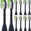 Toothbrush Replacement Heads Compatible with Philips One Series Sonicare Battery Toothbrush HY1100/04 BD1002/AZ, 10 Pack Replacement Heads, Soft Bristles, NavyBlue