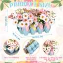 Easter Table Decoration with Egg Artificial Flowers Pastel Easter Egg Spring Centerpiece for Dining Living Room Farmhouse Table Decoration Indoor for Home Office