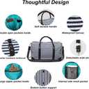 Travel Duffle Bag, Weekender Bag for Women with Shoe Compartment, Carry on Overnight Bag Gym Duffel Bag, Mommy Hospital Bags, 21.7 x 9.3 x 11.8 inches