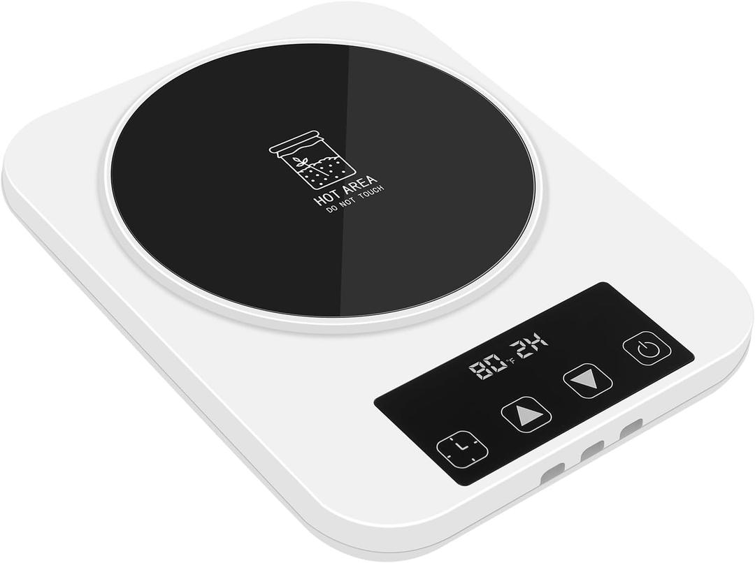 Sourdough Starter Warmer with Memory Function 1F Precision Temperature Control (70100F), Auto On/Off, 12-Hour Timer, Fits sourdough starter Jars Up to 40oz for Home Baking and Fermentation