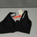 Jelly Bra Comfortable Bras for Women Wireless Push Up Bra Seamless Comfy No Underwire Supportive Bralettes Deep V Tshirt Bras Black M