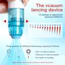 No Prick Pain Lancing Device Pen with 12 Adjustable Depth Settings - lancet device for DNA, and Family Health Testing
