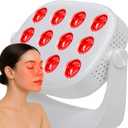 Portable Red Light Therapy Device Rechargeable LED Light Panel with 660nm & 850nm Infrared Handheld Compact Design for Home & Travel