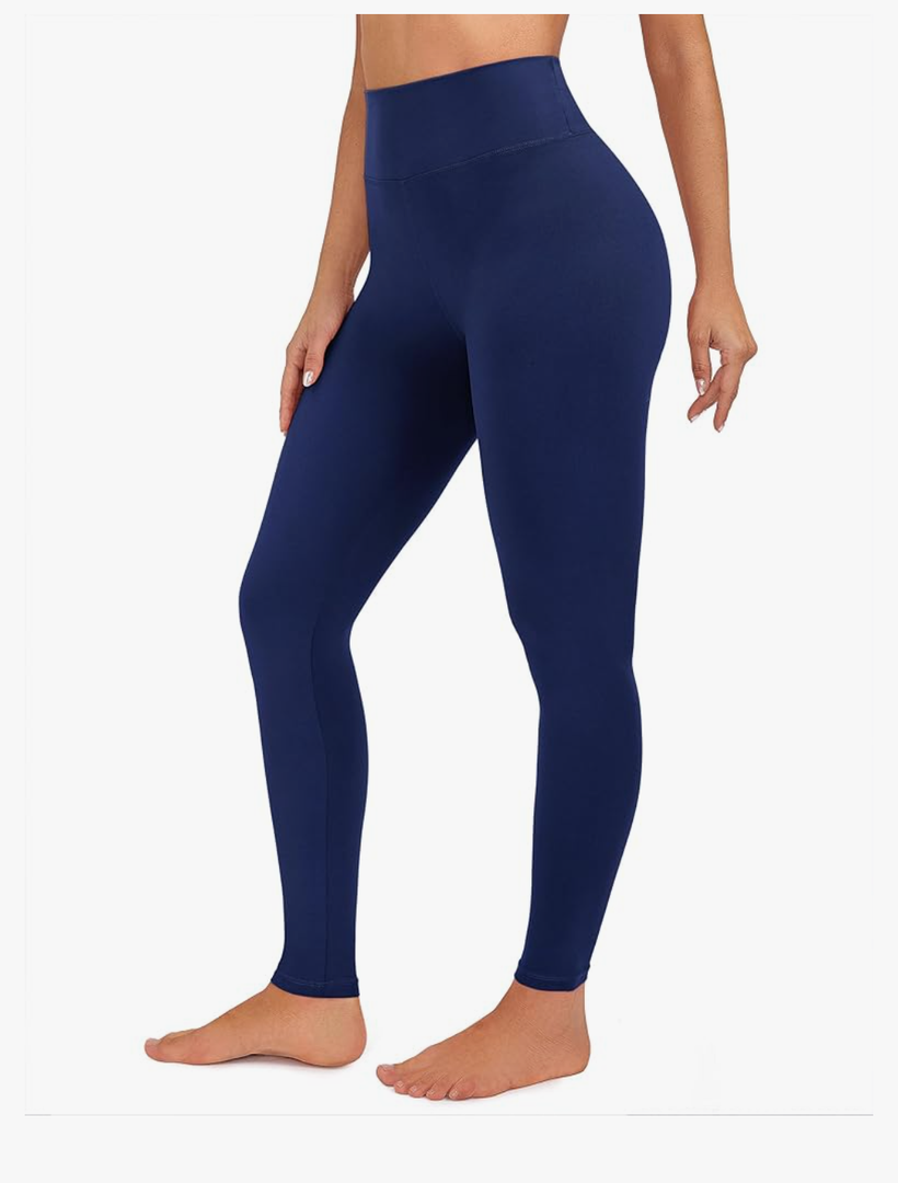 Creamlush High Waisted Leggings for Women-Buttery Soft Solid Elastic Lounge Yoga Pants S