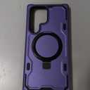 for Samsung Galaxy S23 Ultra Case, [Compatible with Magsafe] [Invisible Built in Stand & Ring Holder] MIL-Grade, Dual Layer Shockproof Full Protective Case for Galaxy S23 Ultra-Purple