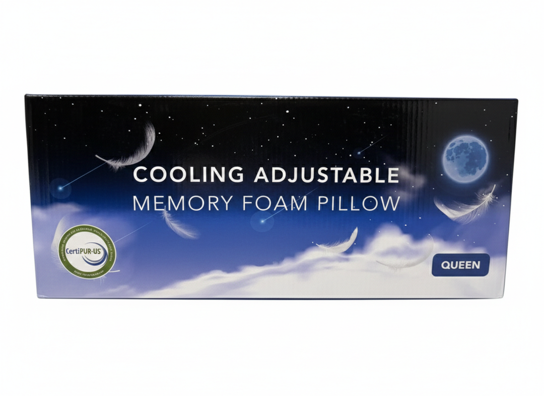 Certipur-us Queen Cooling Adjustable Memory Foam Pillow Cooling