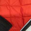 Geyecete Warm Thermal Quilted Dachshund Coat, Dog Winter Coat with Warm Fleece Lining, Outdoor Dog Apparel with Adjustable Bands for Medium, Large Dog-Red-S