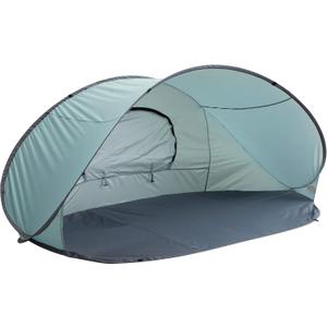 Pop Up Beach Tent - Fits 2-3 People - Sun Shelter with UV Protection and Ventilation - Water and Wind Resistant Camping Canopy by Wakeman (Blue), 88 X 46